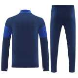 2025 Dark Blue Half Pull Tracksuit