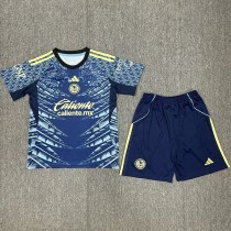 2025/26 Club America Away Blue Fans Kids Soccer jersey