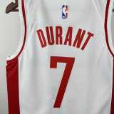 2022/23 ROCKETS DURANT #7 White NBA Jerseys