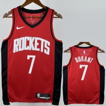 2022/23 ROCKETS DURANT #7 Red NBA Jerseys