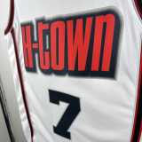 2024/25 ROCKETS DURANT #7 White NBA Jerseys