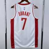 2022/23 ROCKETS DURANT #7 White NBA Jerseys