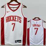 2022/23 ROCKETS DURANT #7 White NBA Jerseys