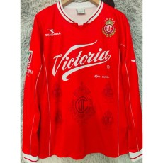 1998/99 Toluca Home Red Retro Long Sleeve Soccer jersey