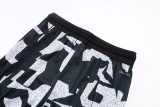 WQD Black white Shorts Pants