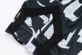 WQD Black white Shorts Pants