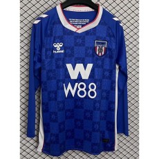 2025/26 Sunderland Away Blue Fans Long Sleeve Soccer jersey