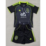 2025/26 Al Ahly SC Away Black Fans Kids Soccer jersey