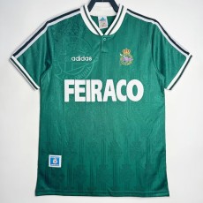 1999/00 La Coruna Away Green Retro Soccer jersey