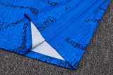 2025 France Blue Training Shorts Suit