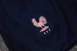 2025 France Blue Training Shorts Suit