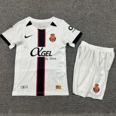 2025/26 RCD Mallorca Away White Fans Kids Soccer jersey