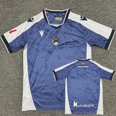 2025/26 Real Sociedad Away Blue Fans Soccer jersey