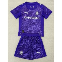 2025/26 Marseille GKP Purple Fans Kids Soccer jersey