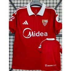 2025/26 Sevilla Away Red Fans Soccer jersey