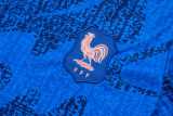 2025 France Blue Training Shorts Suit