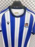 2025/26 Real Sociedad Home Blue Fans Soccer jersey