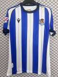 2025/26 Real Sociedad Home Blue Fans Soccer jersey