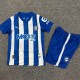 2025/26 Alaves Home Blue Fans Kids Soccer jersey