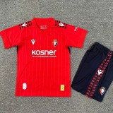 2025/26 Osasuna Home Red Fans Kids Soccer jersey