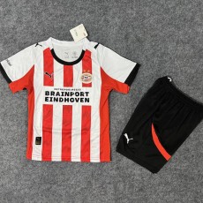 2025/26 PSV Eindhoven Home Red Fans Kids Soccer jersey