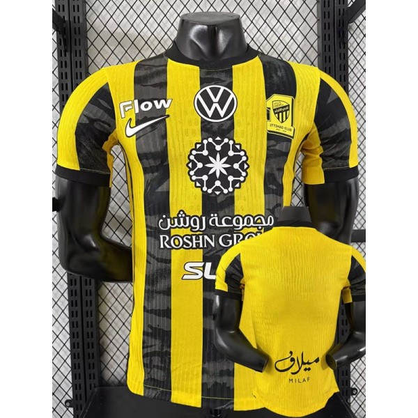 [PLAYER] 2025/26 Al Ittihad FC Home Yellow Player Soccer jersey