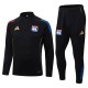2025/26 Lyon Black Half Pull Tracksuit