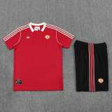 2025/26 Man Utd Red Training Shorts Suit