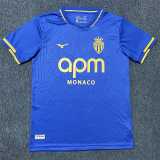 2025/26 Monaco Away Blue Fans Soccer jersey