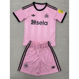 2025/26 Newcastle GKP Pink Fans Kids Soccer jersey