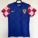 2010 Croatia Away Blue Retro Soccer jersey