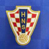 2010 Croatia Away Blue Retro Soccer jersey