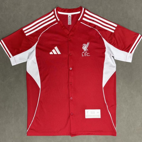 2025/26 LIV Special Edition Red Baseball Fans Soccer jersey