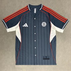 2025/26 Bayern Special Edition Gray Casual Edition Baseball Jersey Fans Soccer jersey