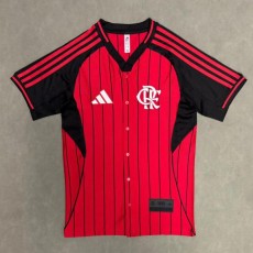 2025/26 Flamengo Special Edition Red Baseball Jersey Fans Soccer jersey