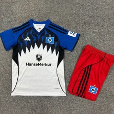 2025/26 Hamburger SV Home Blue Fans Kids Soccer jersey