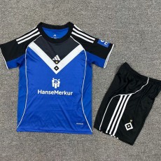 2025/26 Hamburger SV Away Blue Fans Kids Soccer jersey