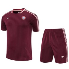 2025/26 Bayern Crimson Training Shorts Suit