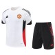2025/26 Man Utd White Training Shorts Suit