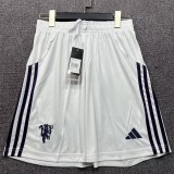 2025/26 Man Utd Home White Fans Soccer Shorts