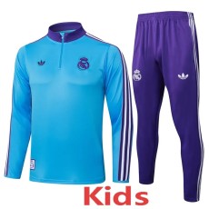2025/26 R MAD Blue Kids Half Pull Tracksuit