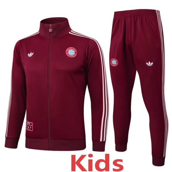 2025/26 Bayern Crimson Kids Tracksuit