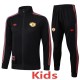 2025/26 Man Utd Black Kids Tracksuit