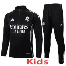 2025/26 R MAD Black Kids Half Pull Tracksuit