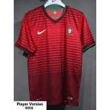 [PLAYER] 2014 Portugal Home Red Retro Player Soccer jersey