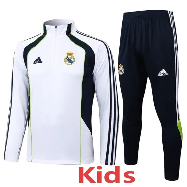 2025/26 R MAD White Kids Half Pull Tracksuit