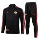 2025/26 Man Utd Black Half Pull Tracksuit