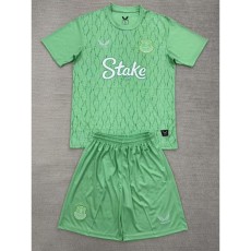 2025/26 Everton GKG Green Fans Kids Soccer jersey