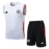 2025/26 Ajax White Training Shorts Suit