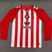 2025/26 Sunderland Home Red Fans Long Sleeve Soccer jersey